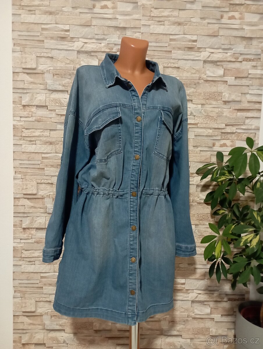 Džínový kabát Bonprix vel.50, Top stav - 4