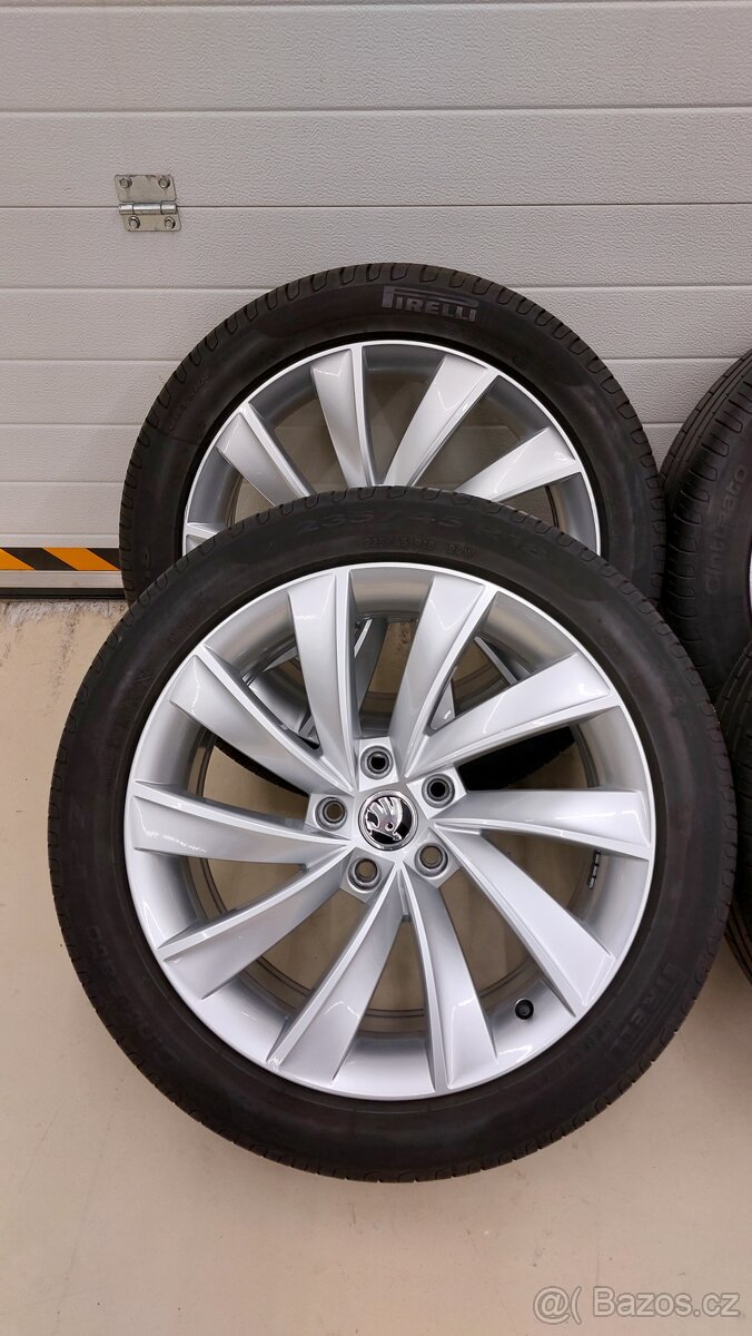 Alu kola 5x112 r18 Pegasus originál Škoda Superb III Faceli - 4