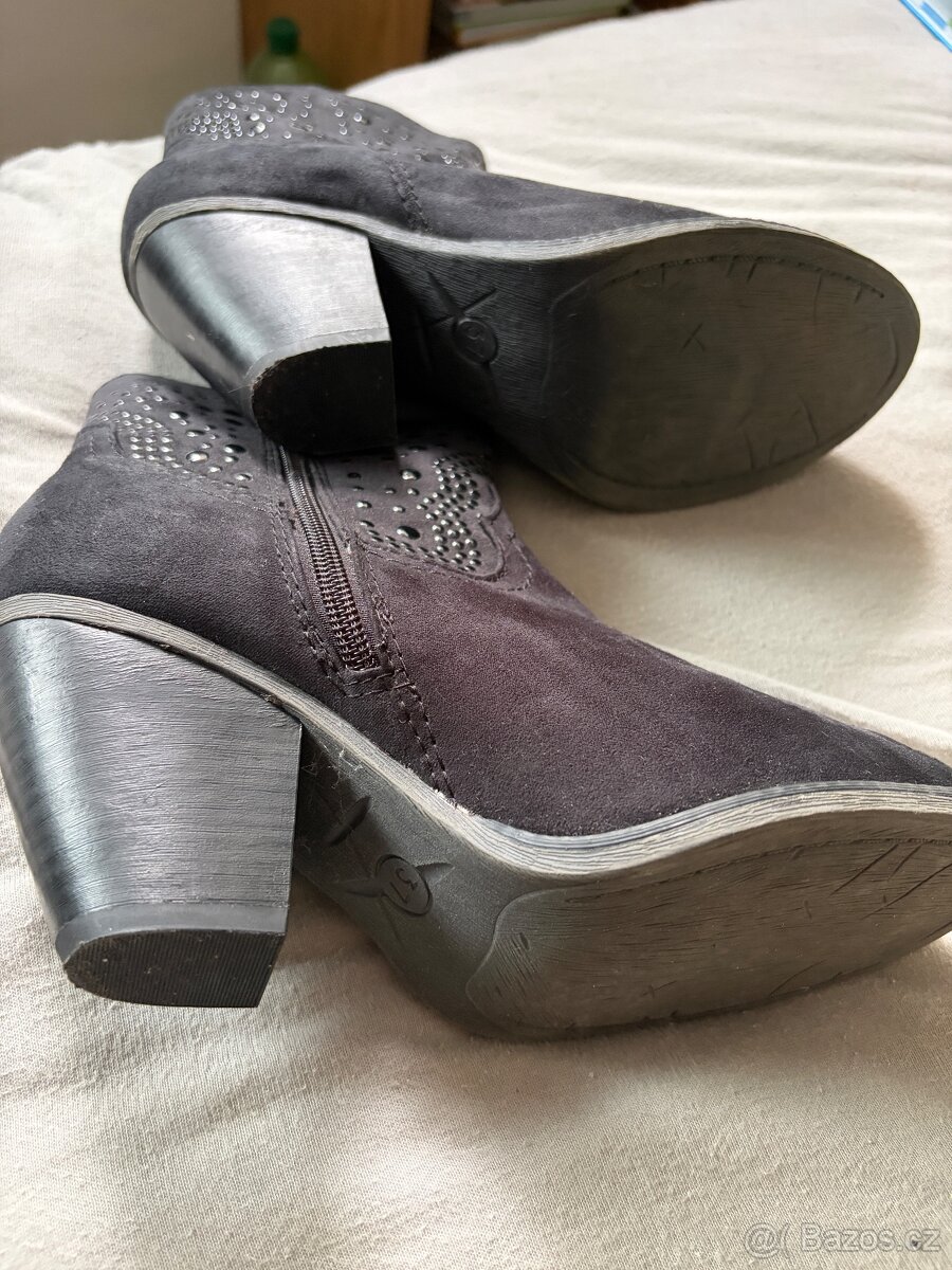 Marco Tozzi polokozacky cerne vyteplene 37 - 4