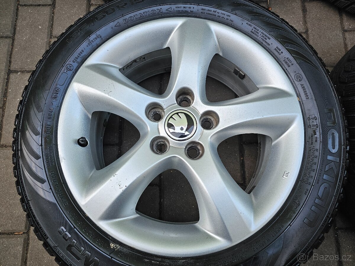 ALU kola zimní Škoda 5x100 Fabia II Roomster R15 - 4