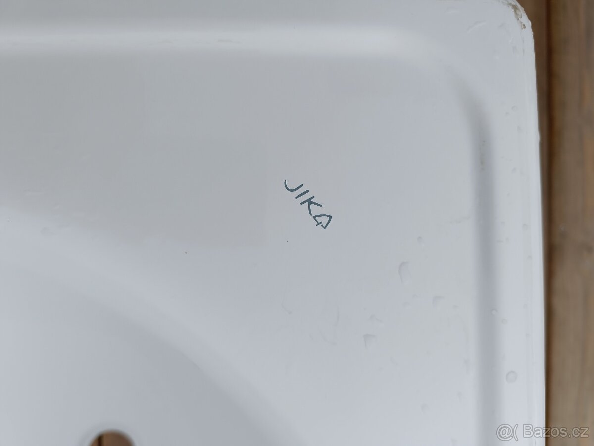 Zánovní plechová smaltovaná vana 120x70 Jika - 4