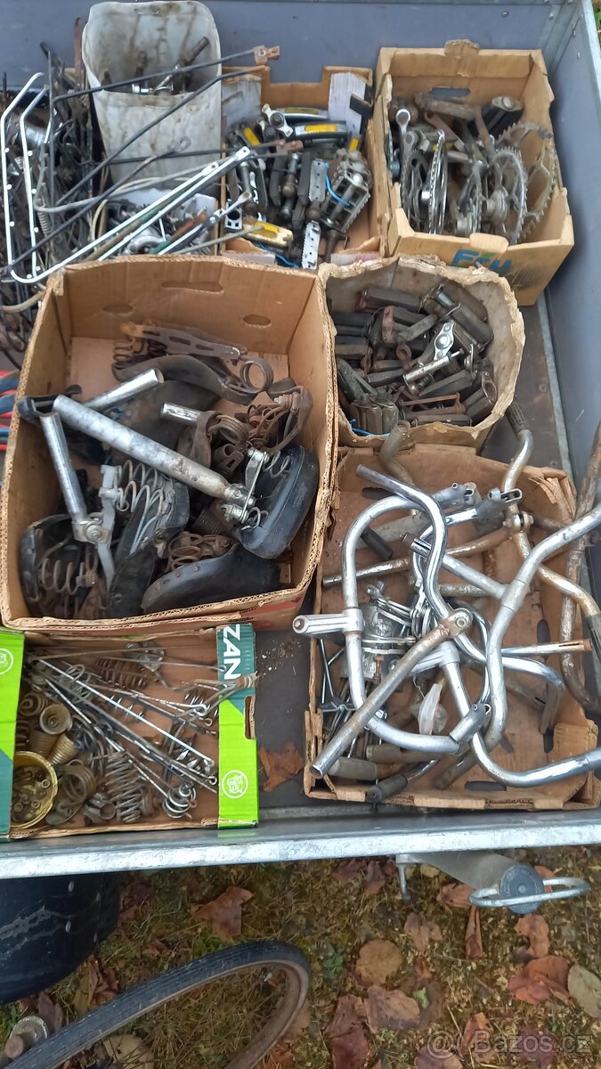 Pozůstalost staré jízdní velo kolo bicykl díly Eska Favorit - 4