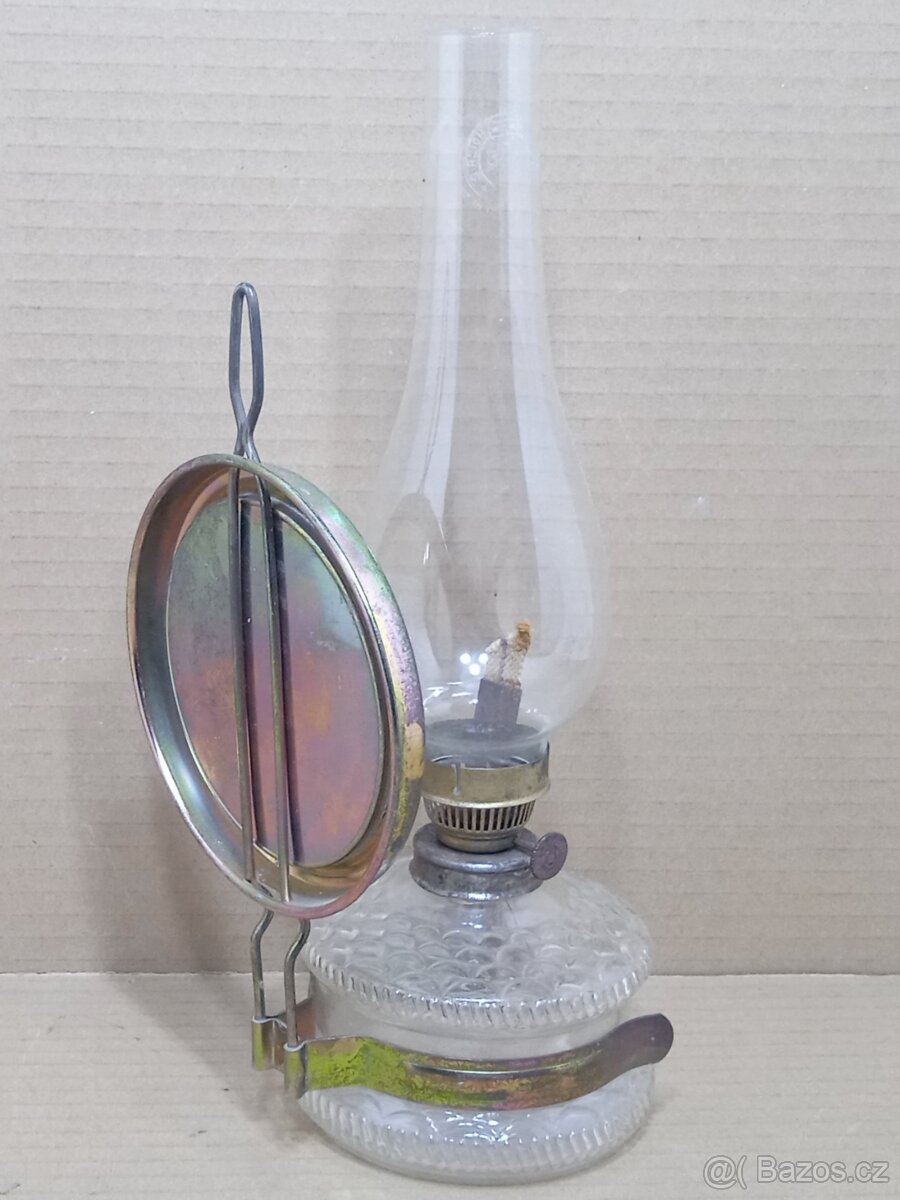 Retro stolní petrolejová lampa - ČSSR - 4