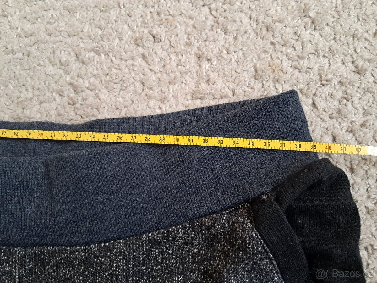 Kalhoty, tepláky, vel. XL šedo černé - 4
