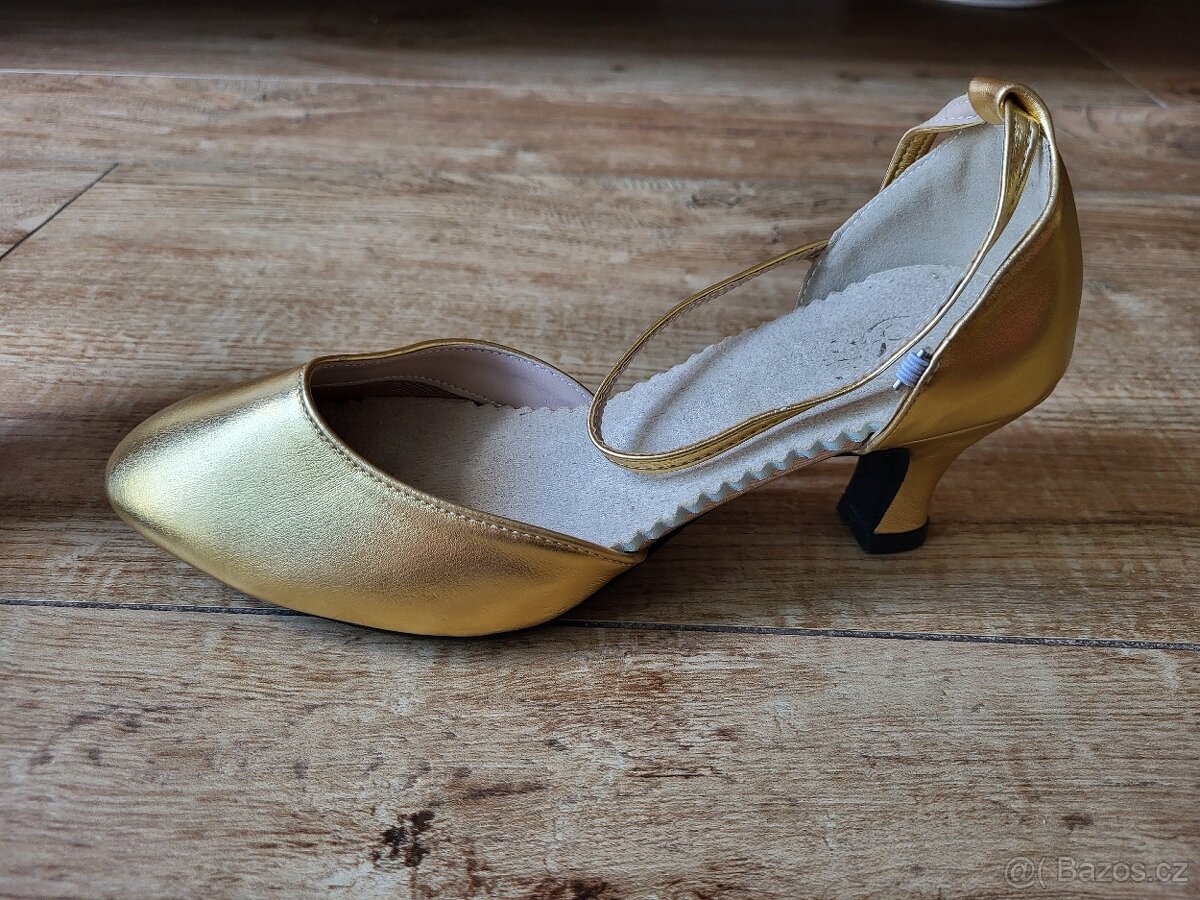 Dívčí taneční obuv (37) - zlaté - 4