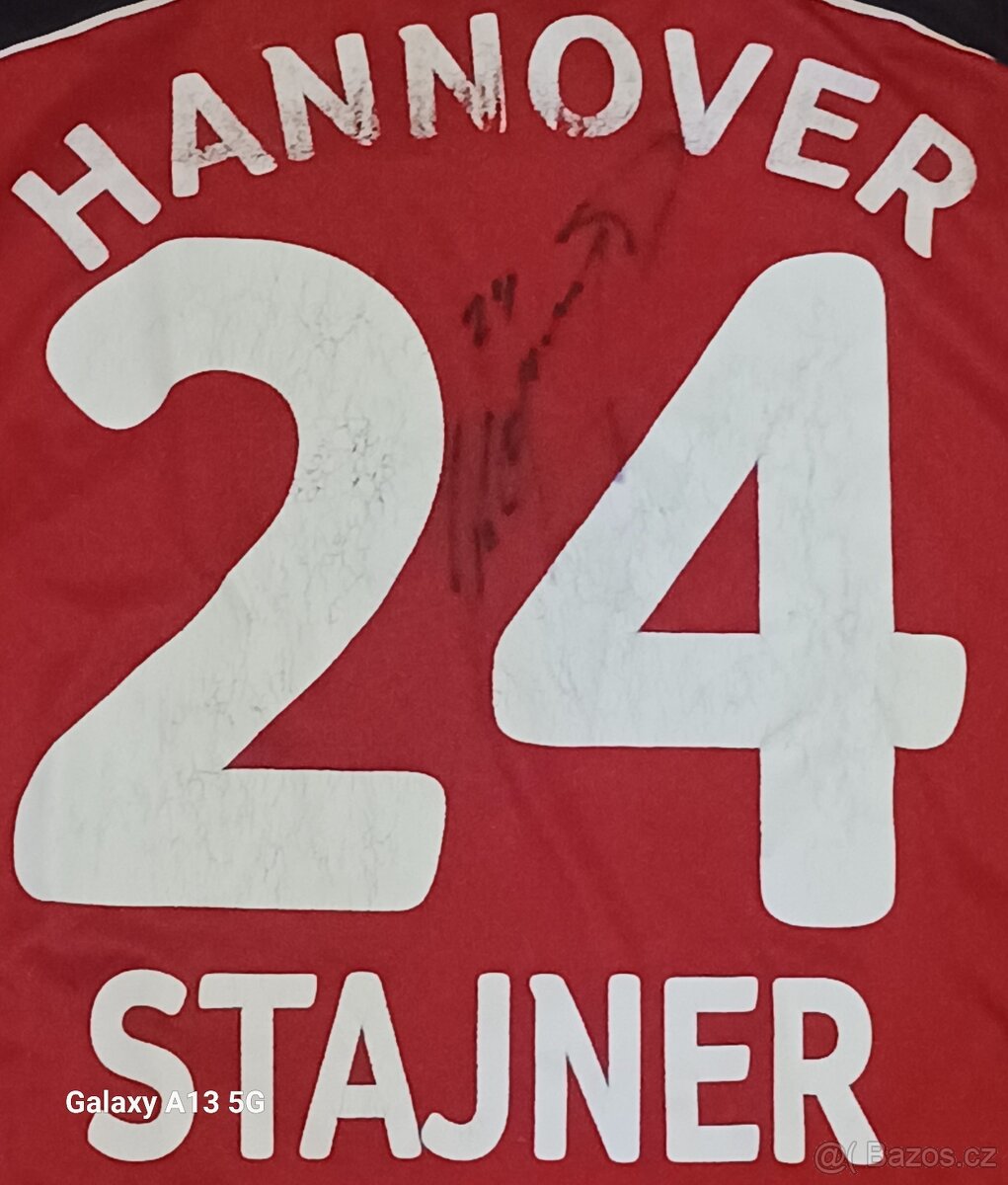 JIŘÍ ŠTAJNER - ORIGINÁLNÍ dres HANNOVER 96. - 4