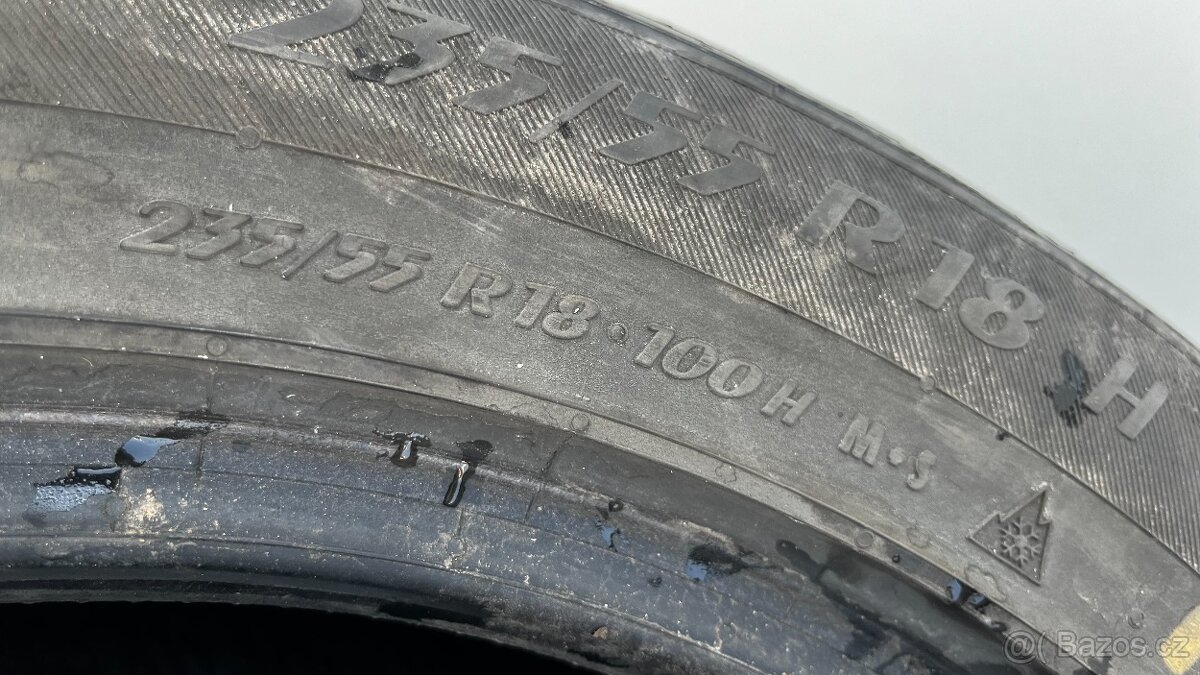 4x zimní pneu - 235/55 R18 100H - MATADOR - 7mm - 4