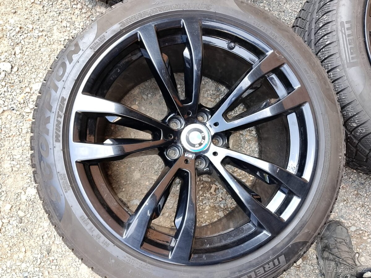 Originál ALU BMW r20 X5M,X6M+ zimní dvourozměr Pirelli RFT - 4