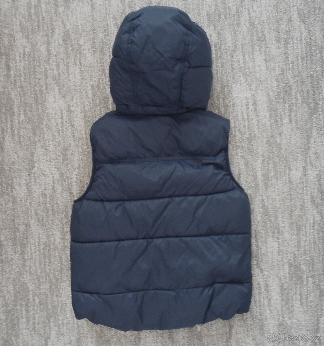 Modrá zateplená vesta vestička H&M - 146, 152, 158 - 4