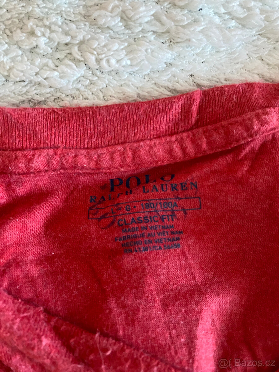 Červené tričko Ralph Lauren - L - 4