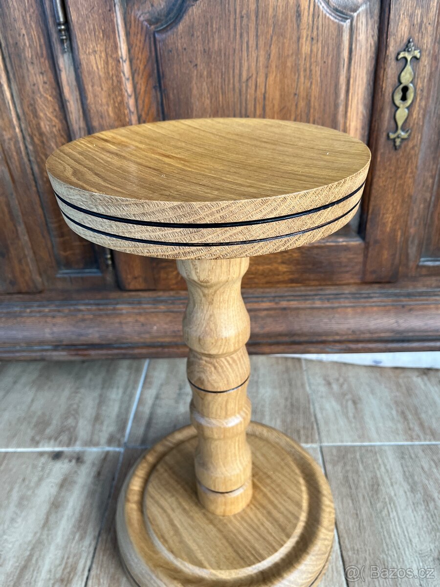 Dubový stojan na květiny - AKCE doprava - 4