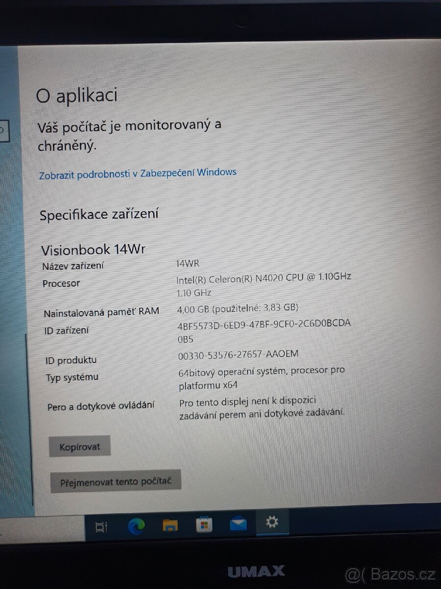 Notebook UMAX VISIONBOOK 14WR - 4