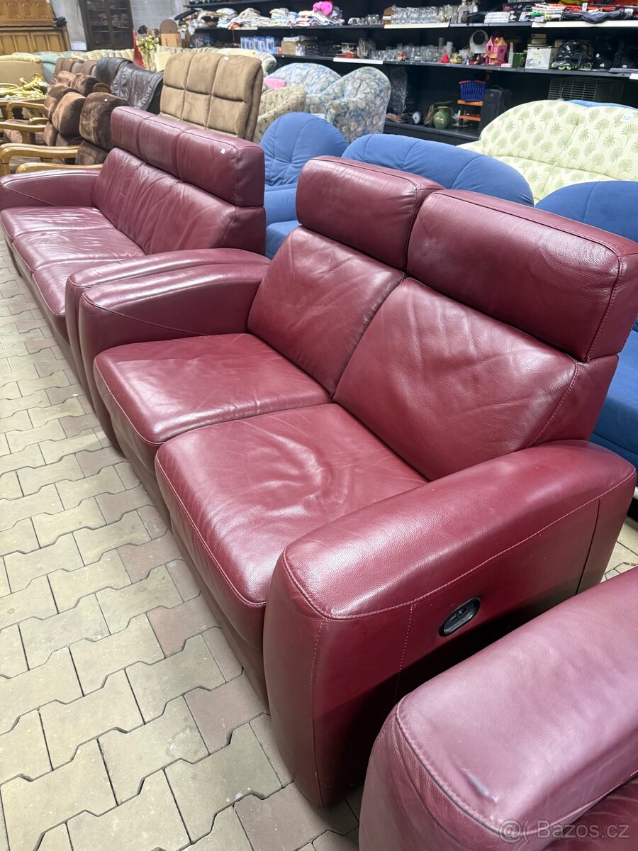Kožená sedací souprava - 4