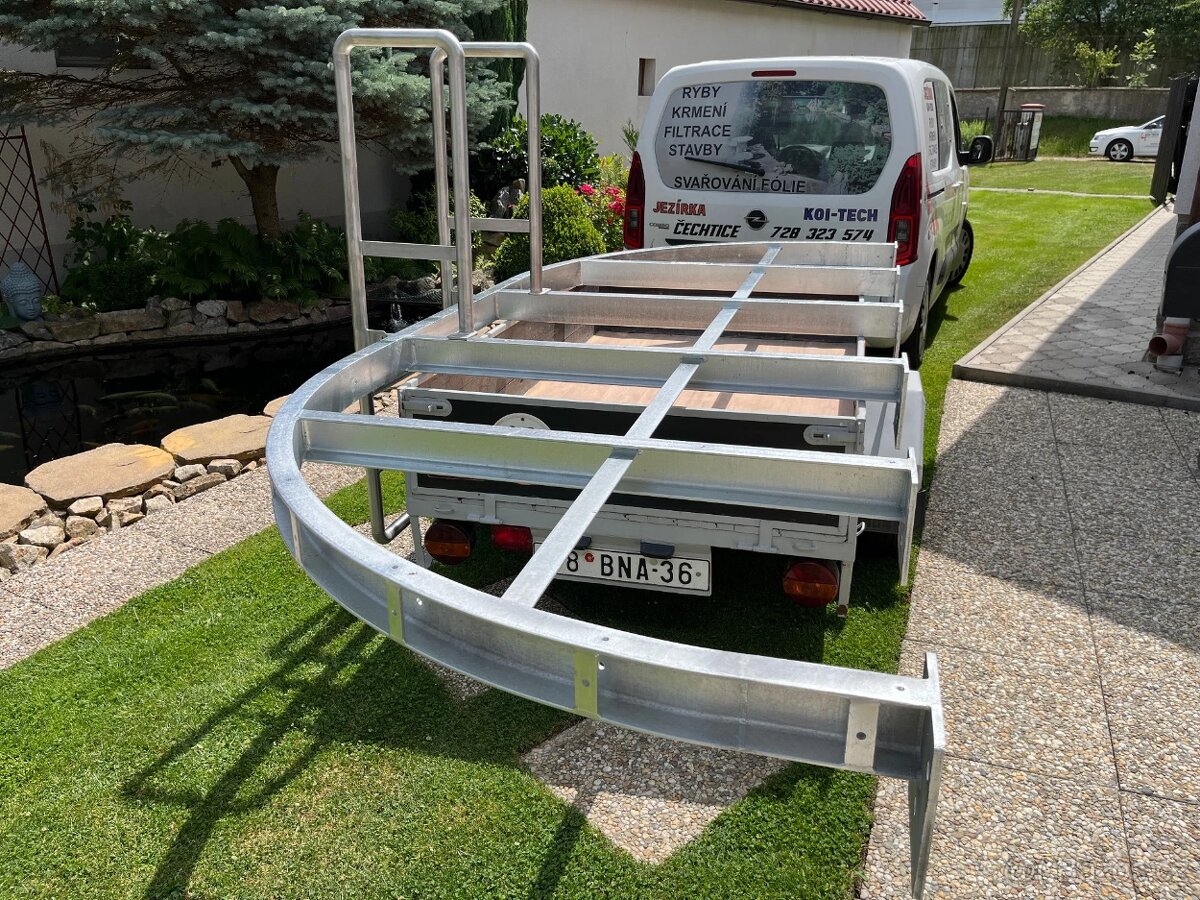 MOLO k zahradnímu jezírku - POZINKOVANÉ + NEREZ SCHŮDKY - 4