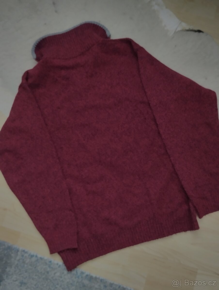 Pánský vlněný svetr vel. L - 4
