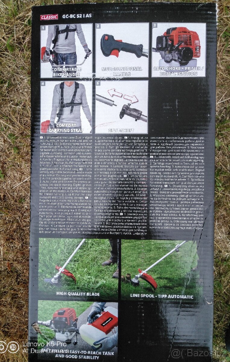 Křovinořez Einhell, nový - 4