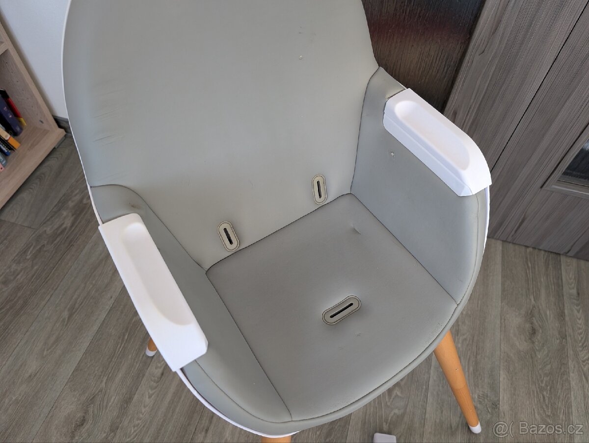 Dětská jídelní židlička Kinderkraft FINI šedá - 4