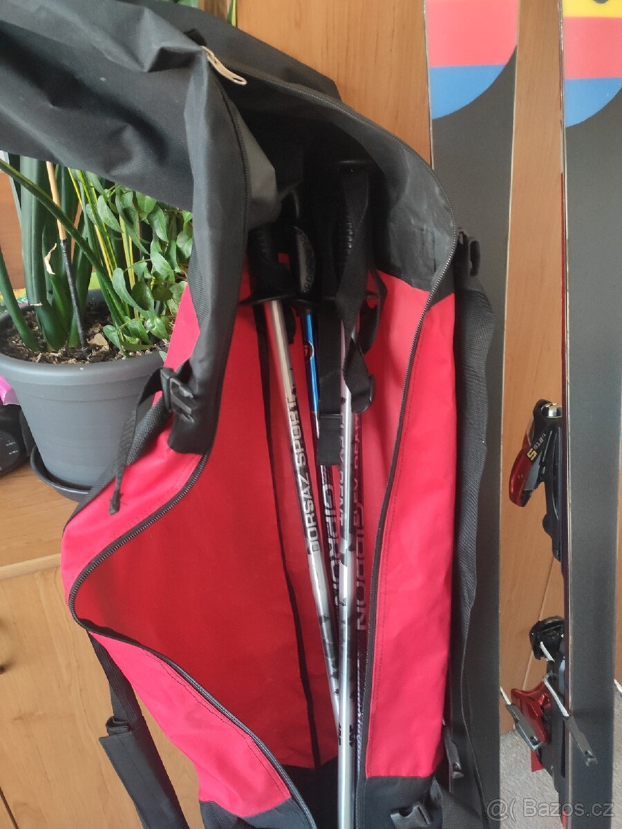 Prodám lyžařský set(lyže,hůlky,lyžáky a nový obal na lyže) - 4