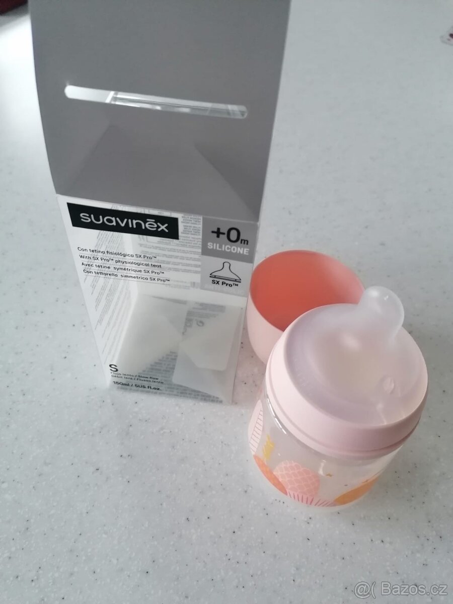 Suavinex kojenecká láhev 150ml fyziolog průtok S - 4