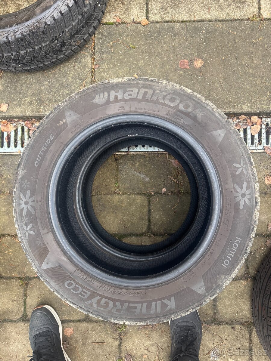 Sada letních pneu 195/60/15 Continental/Hankook - 4