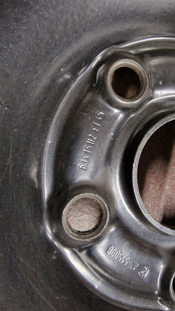 4 ks Plechové disky 6Jx15 H2 ET45 5x112 (Octavia II) - 4