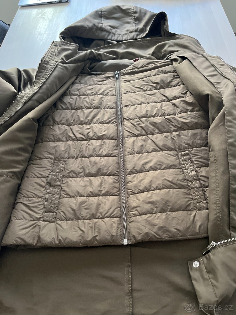 Nová dámská khaki bunda camaieu 2 v1 vel 38 - 4