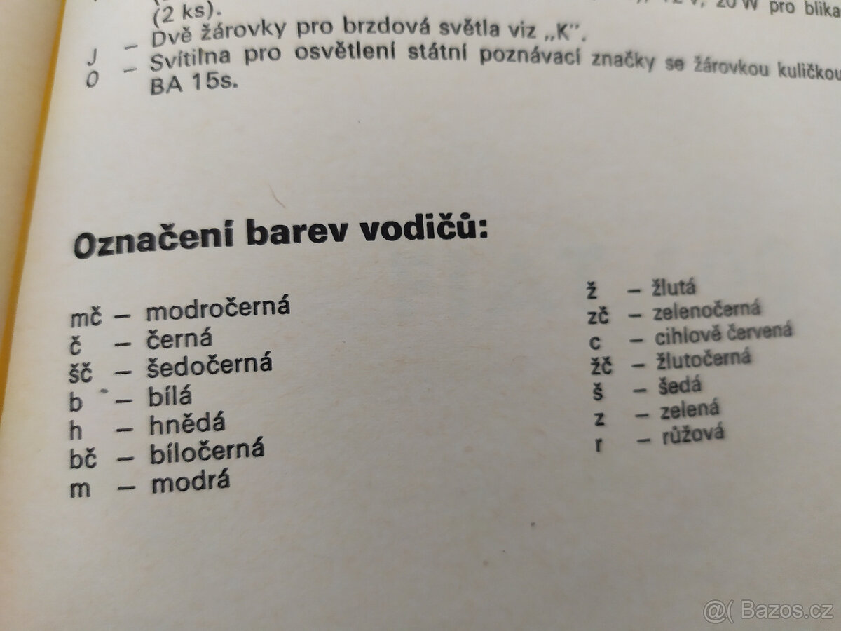 SCHEMATA ELEKTRICKÉHO. ZAP. OS. AUT. I., 1968 - 4