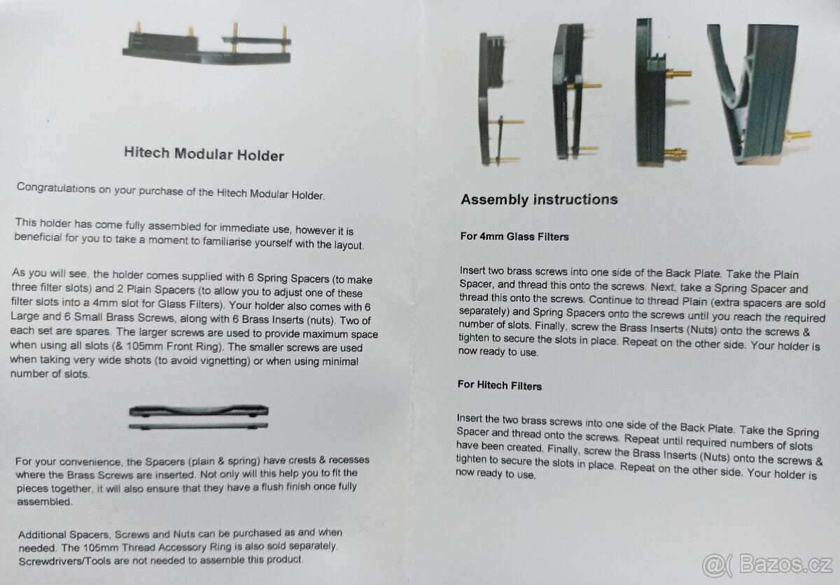 3x přechodový filtr Formatt Hitech 100 mm + držák - 4