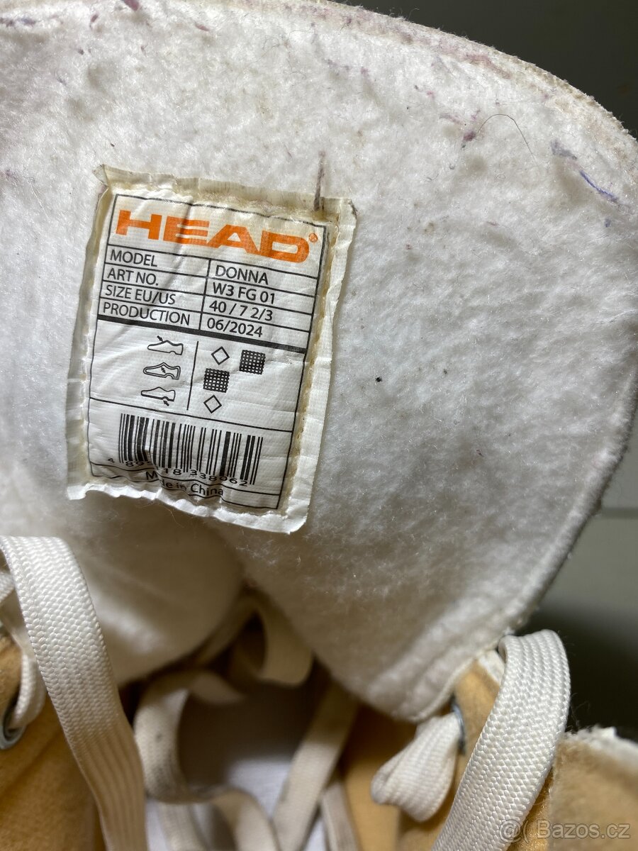 Dámské brusle Head Donna velikost 40 jak nové - 4