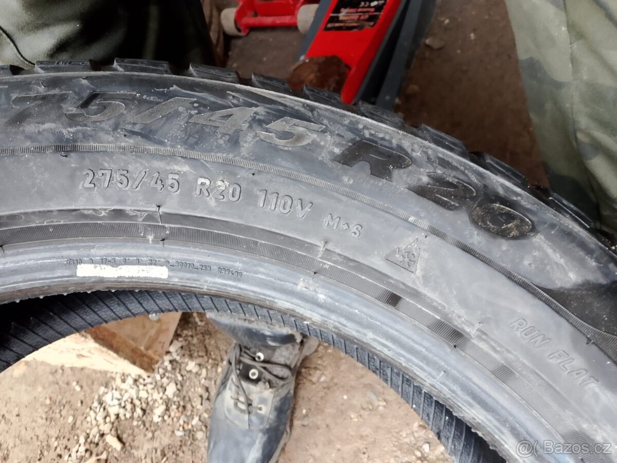 275/45/20 110v Pirelli - zimní pneu 2ks RunFlat - 4