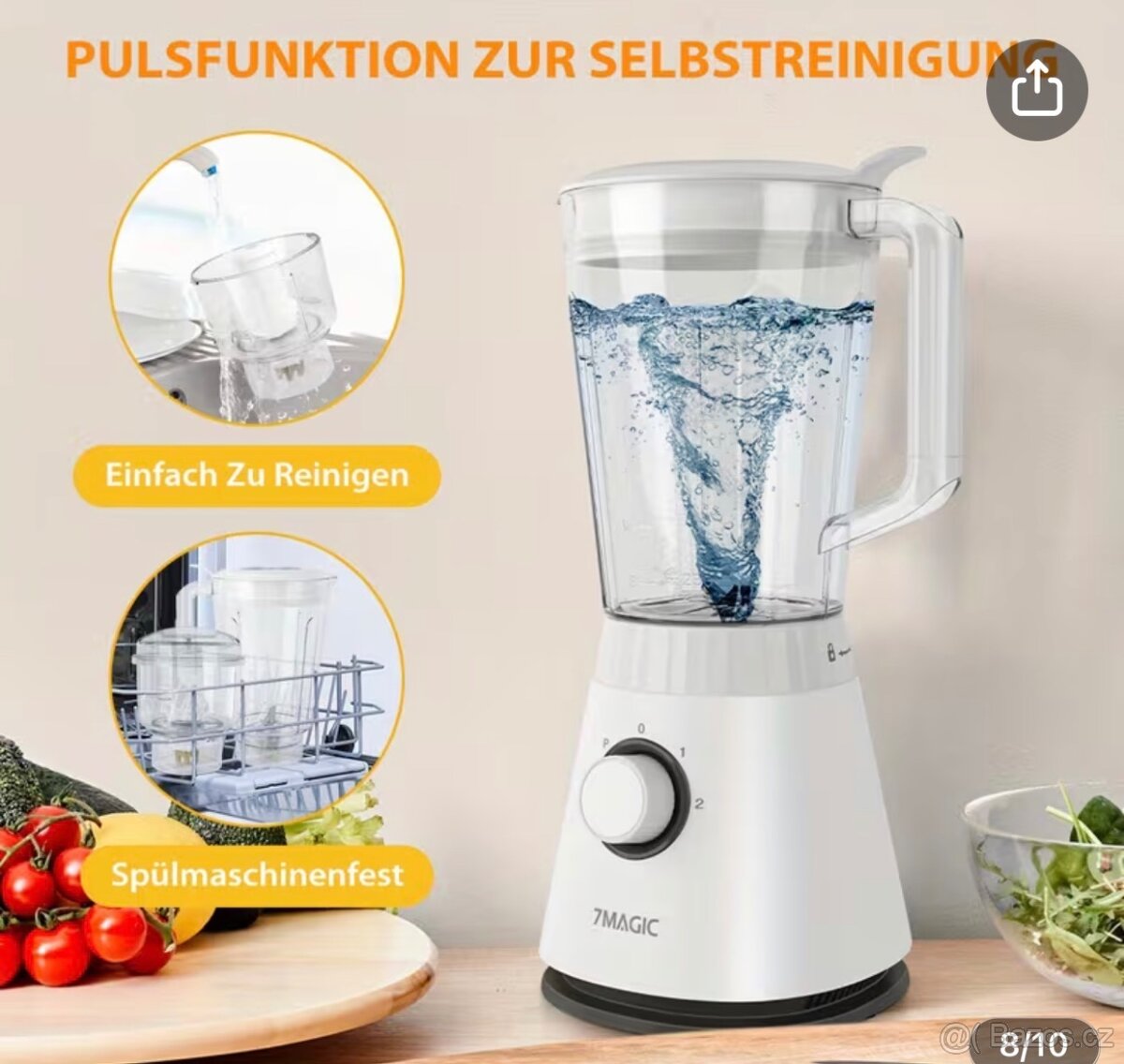 Stolní mixér 1500ml a 350ml - 4