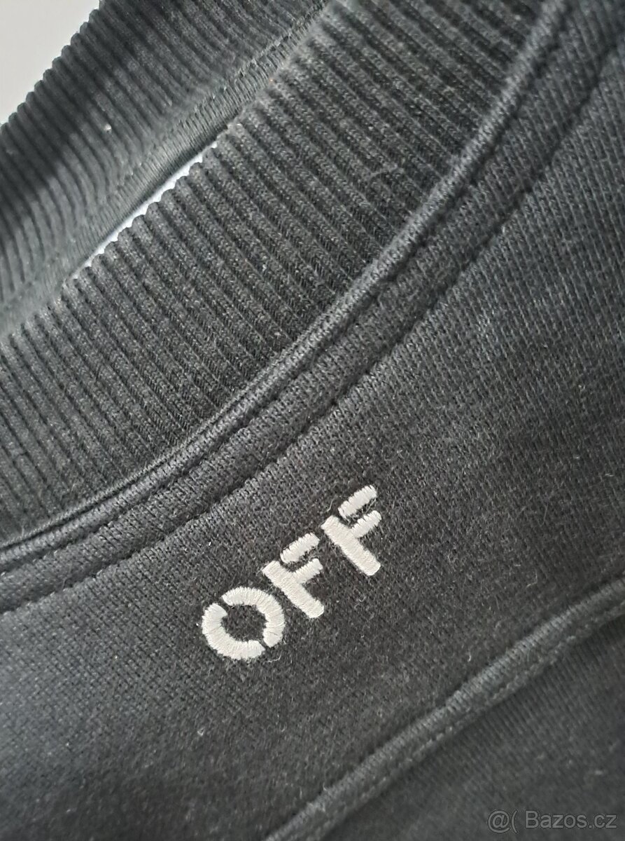 OFF WHITE DAMSKA MIKINA CROPPED - 4