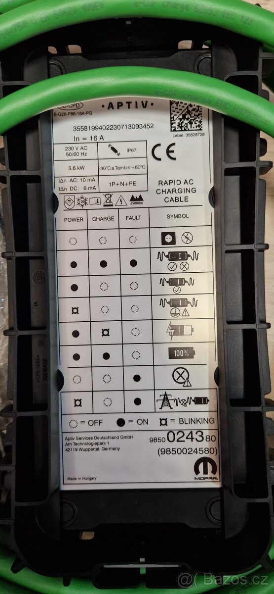 Nabíječka elektromobilu 3,7 kW NOVÁ - 4
