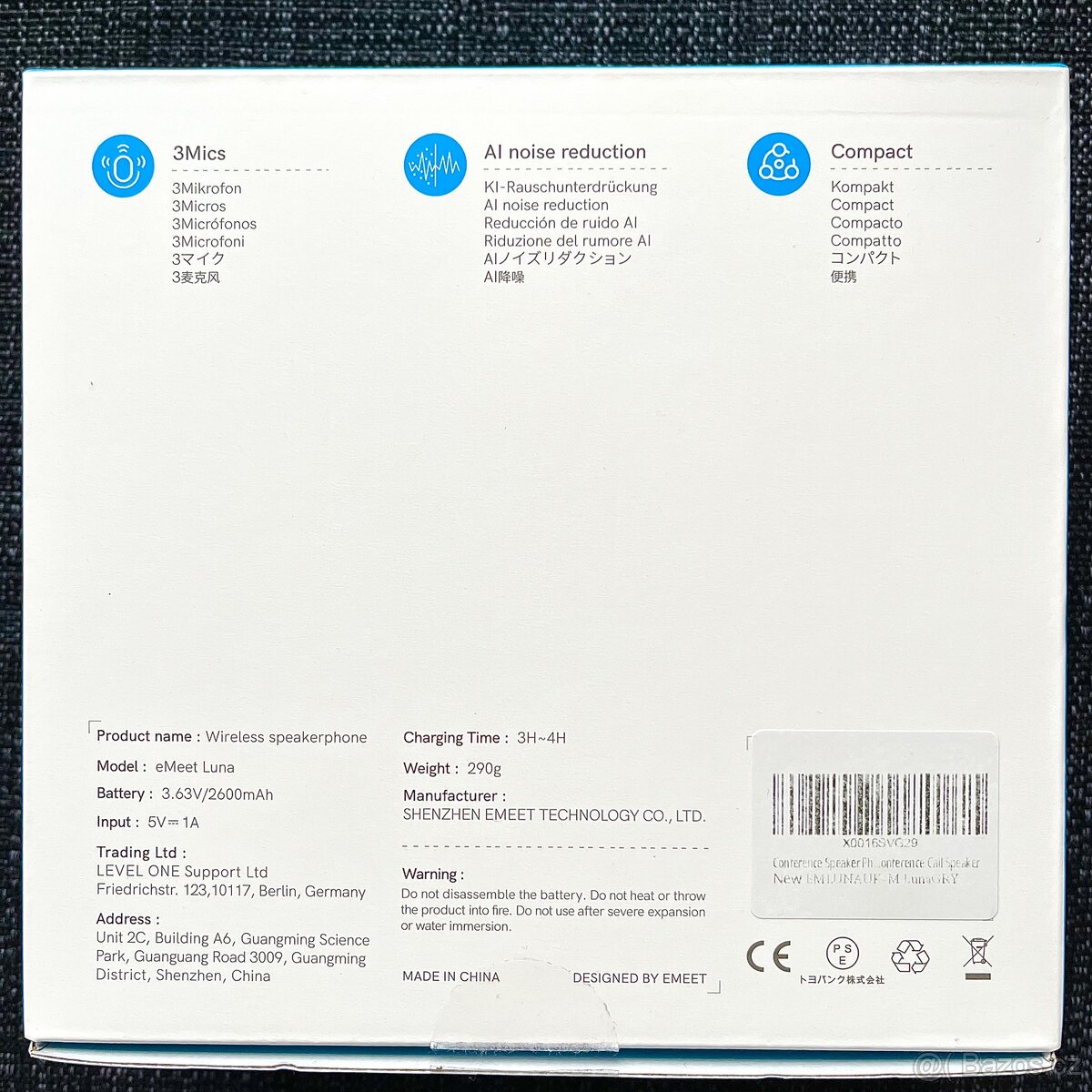 EMEET Luna Wireless Speakerphone - 4