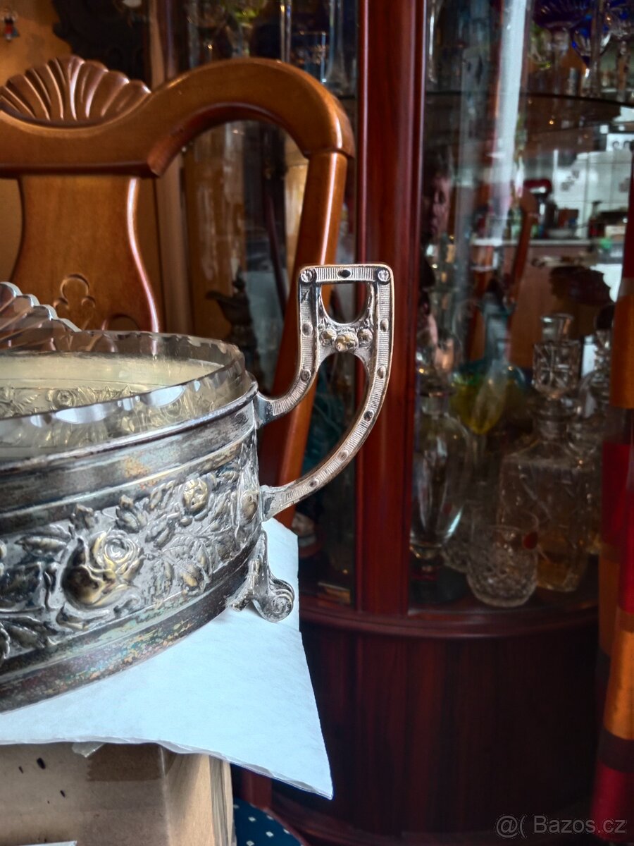 Krásný starožitný málo vídaný secesní nástolec, - 4