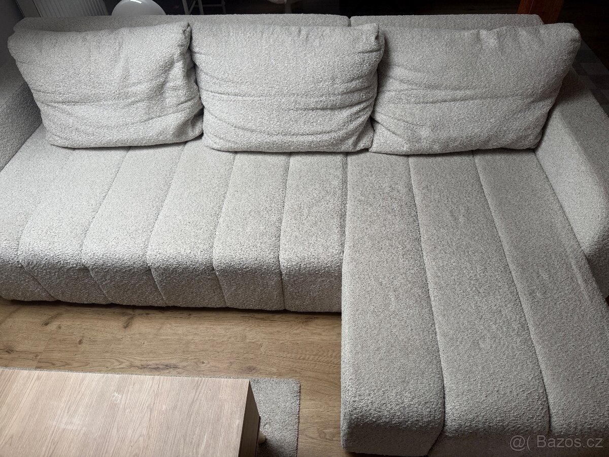 Rohová rozkládací sedací souprava Modena I Béžová - 4