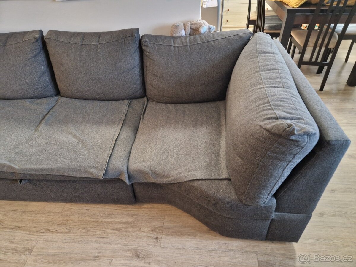 Rohová sedací souprava Sconto LIMONE šedá 4dílná - 4