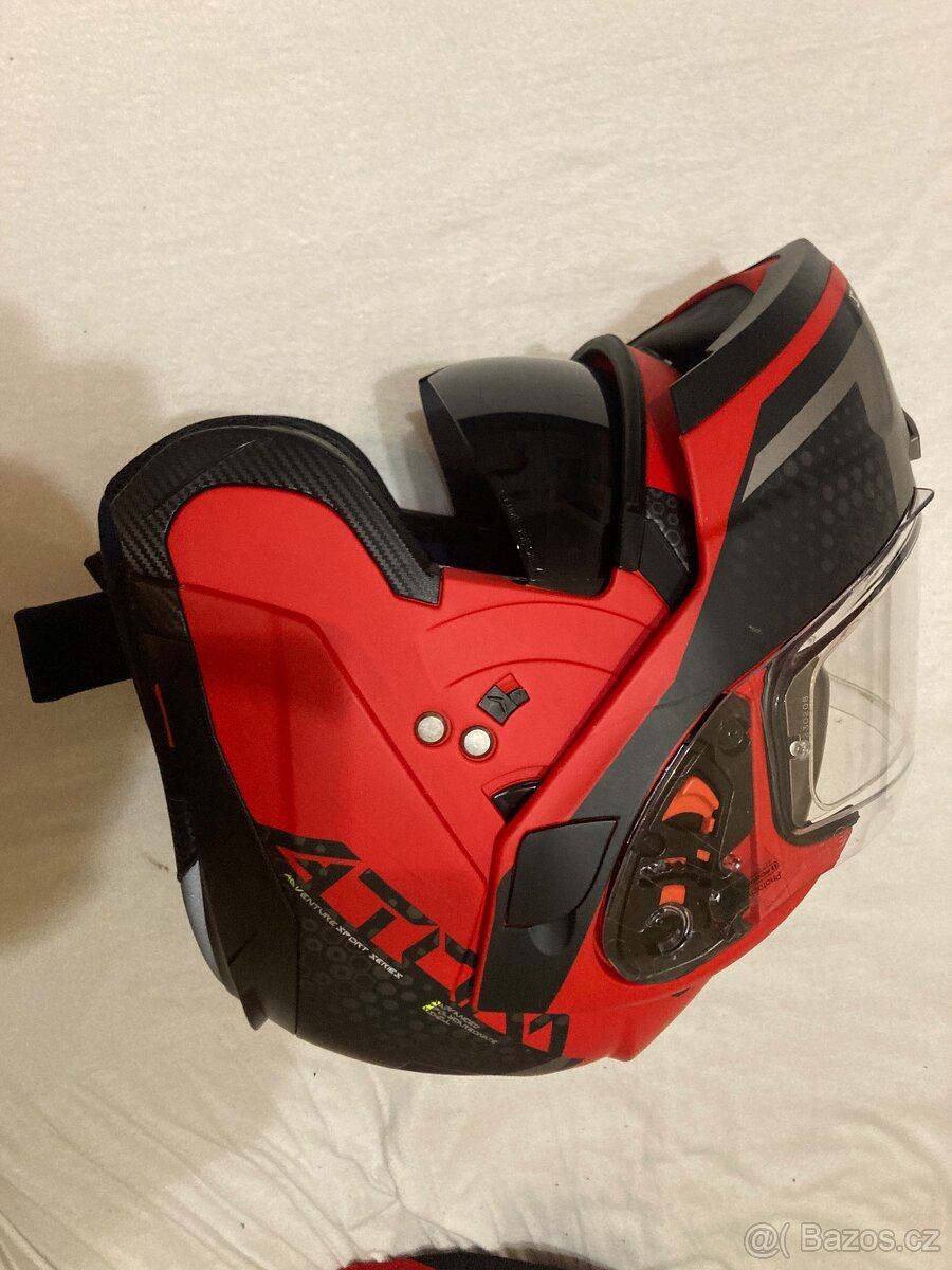 Helma MT ATOM SV ADVENTURE MATT RED vel. M - 4