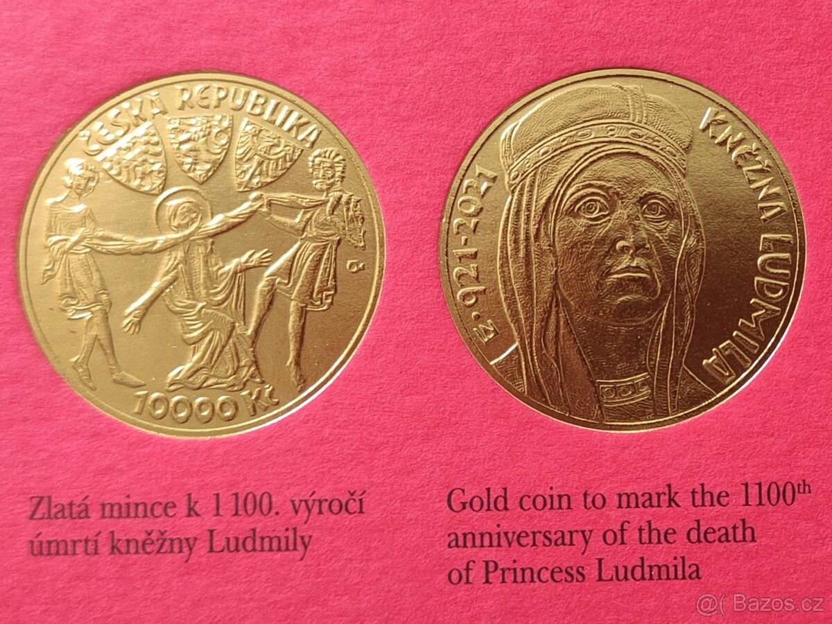 Zlatá mince ČNB Kněžna Ludmila Proof - 4