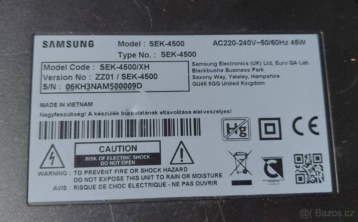 Samsung UE65HU8500TXXH - externí box pro Samsung TV - 4