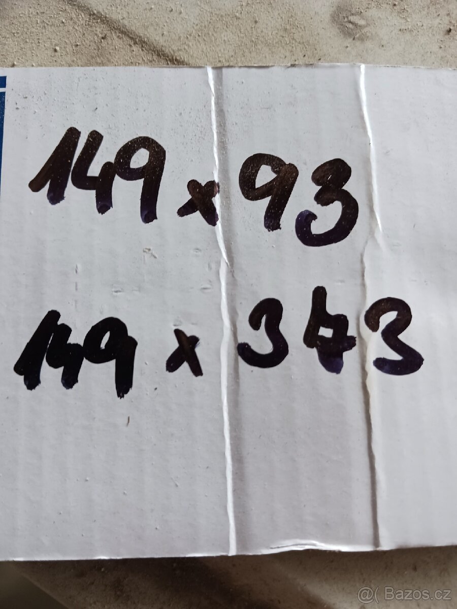 Okna fix, plastová, modrá 149x93. 8ks - 4