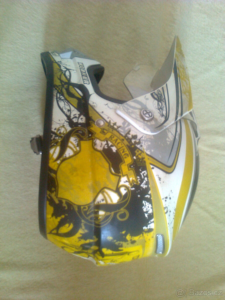 Enduro přilba s plexi 58-60cm, vel.M - 4