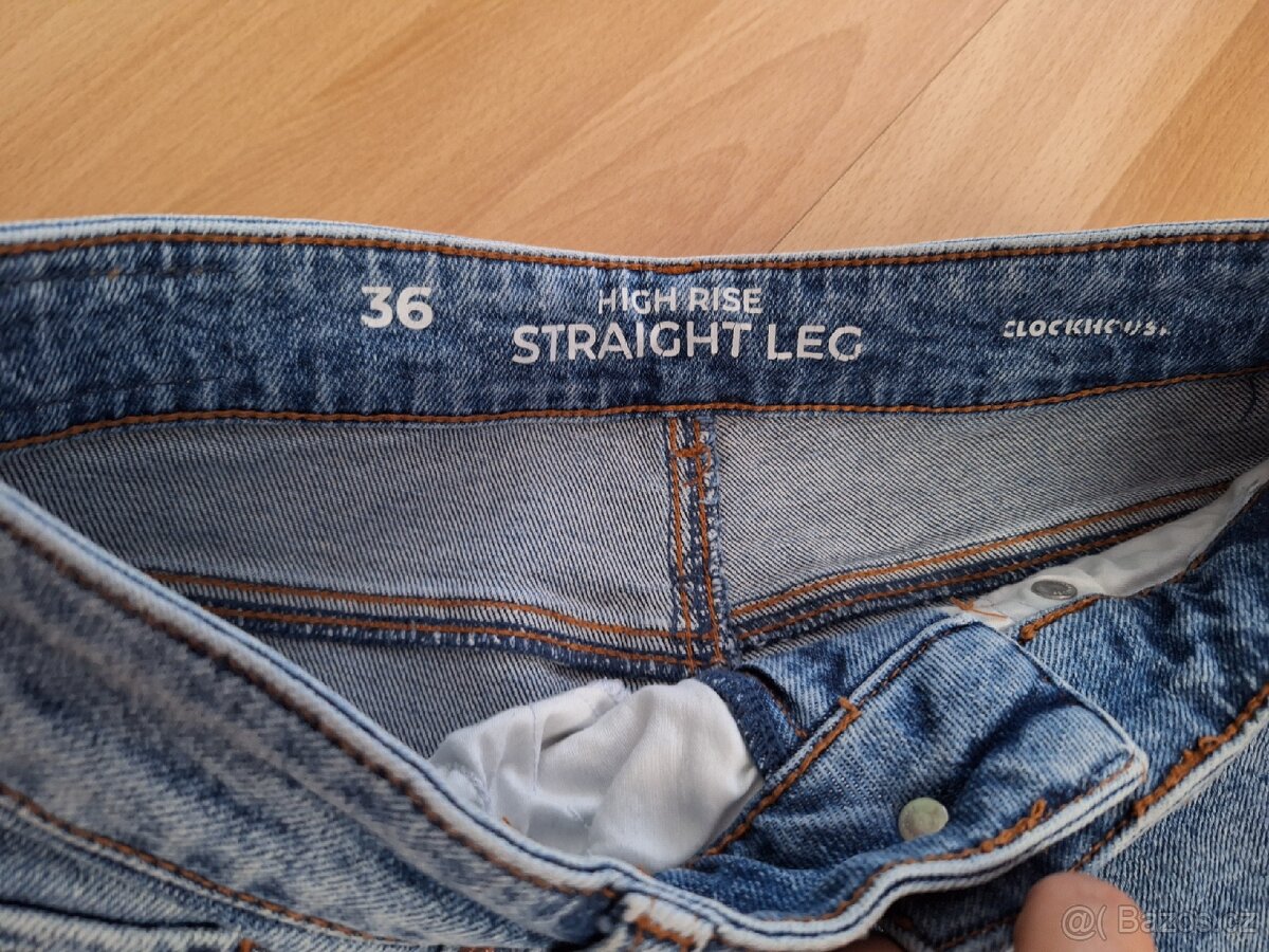 Džíny jeans kalhoty straight leg vel. 36 - 4