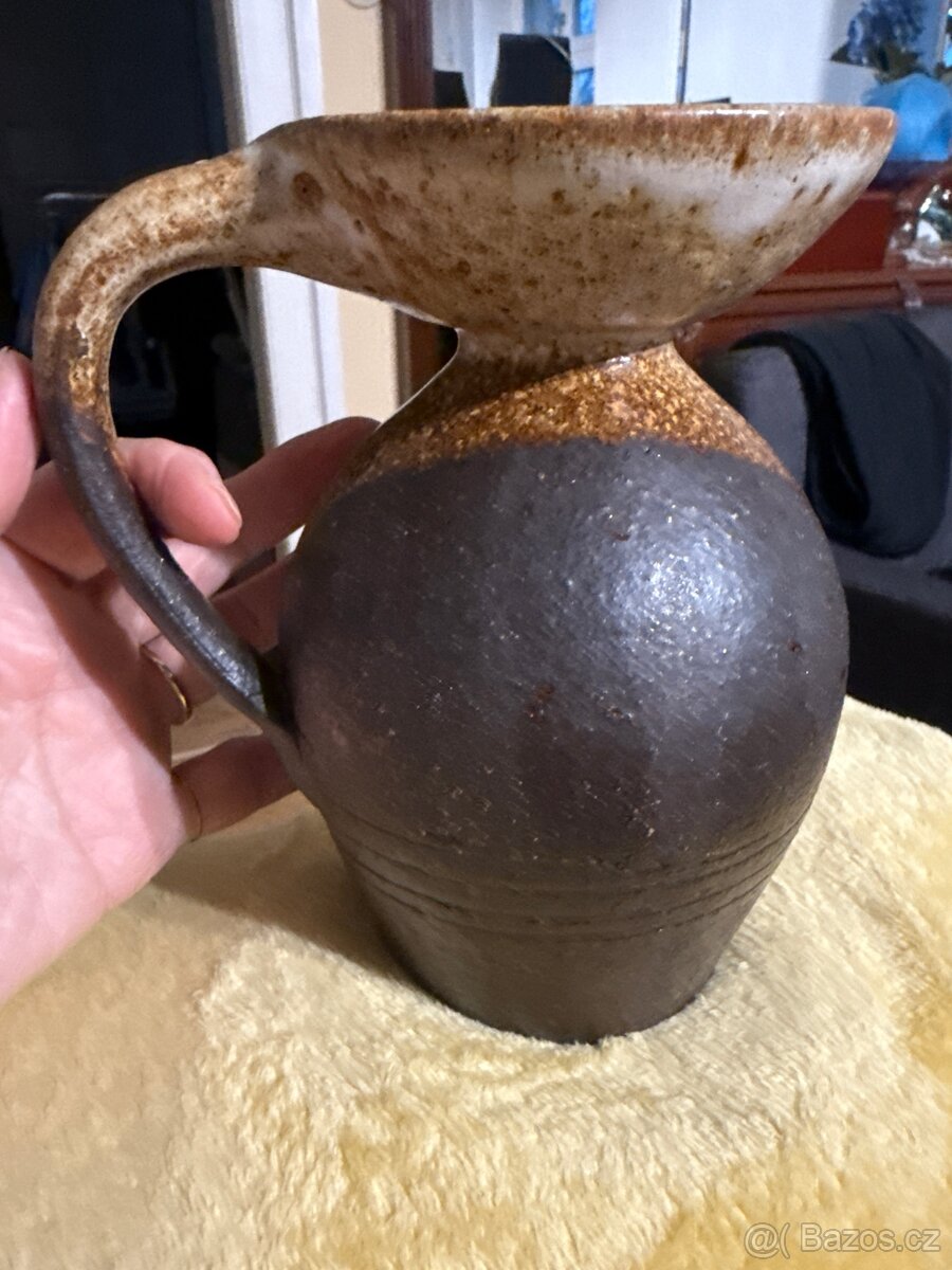 KUNŠTÁT KERAMICKÝ SVÍCEN/VÁZA HLAVA 17 cm - 4