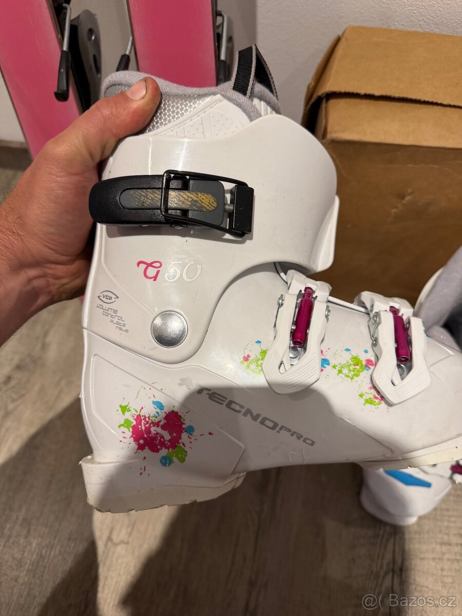 Dětské lyže 110cm i s lyžáky 210-215 - 4