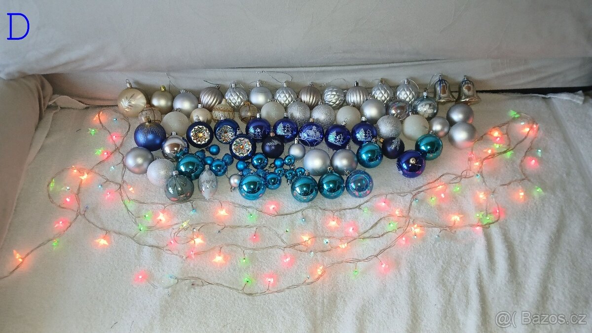 Vánoční ozdoby na stromeček atd různé barvy dle fotek - 4