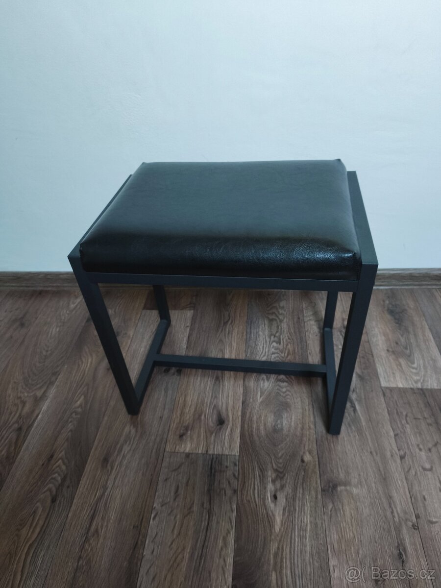 Kovová židle/taburet - 4