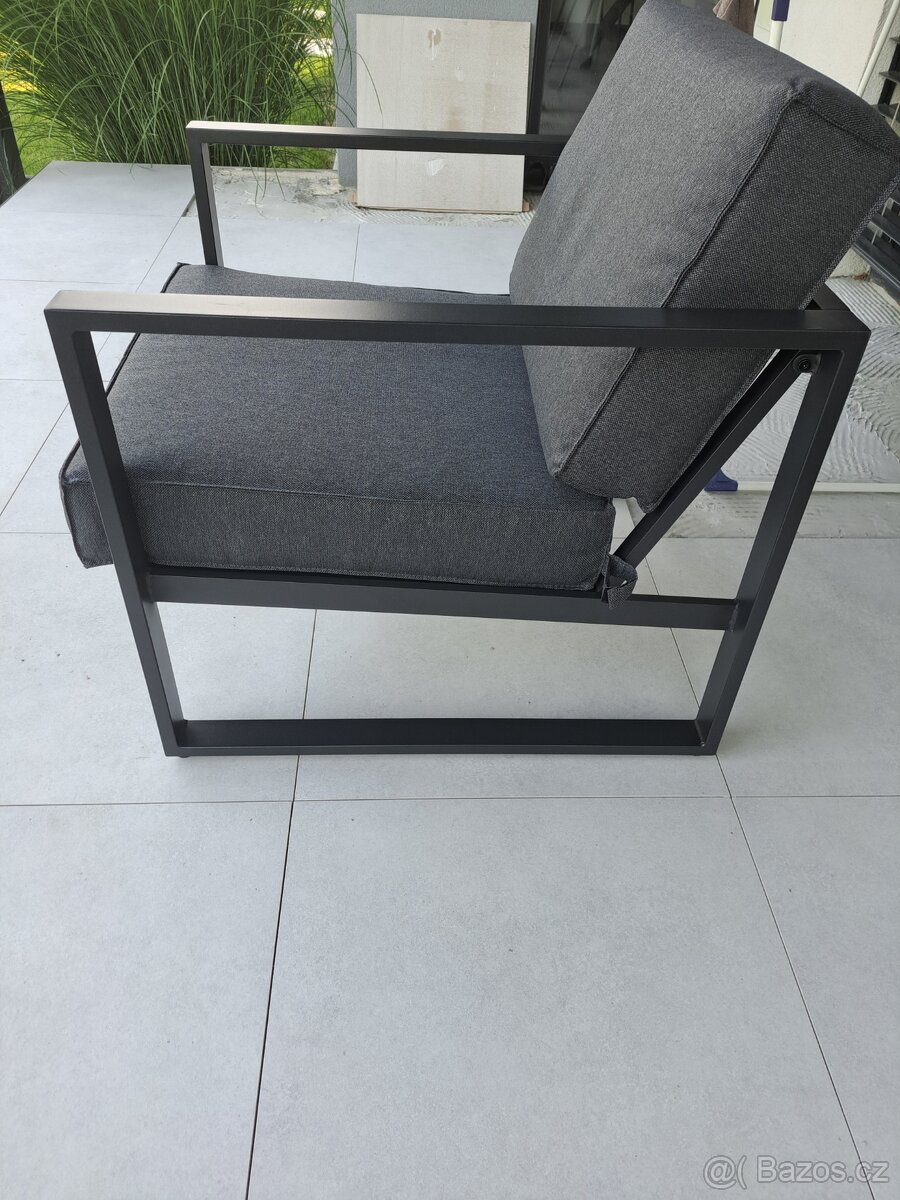 Nové zahradní křeslo hliník - 4