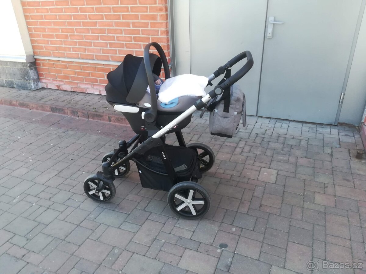 Kočárek trojkombinace + sedačka + fusák - 4