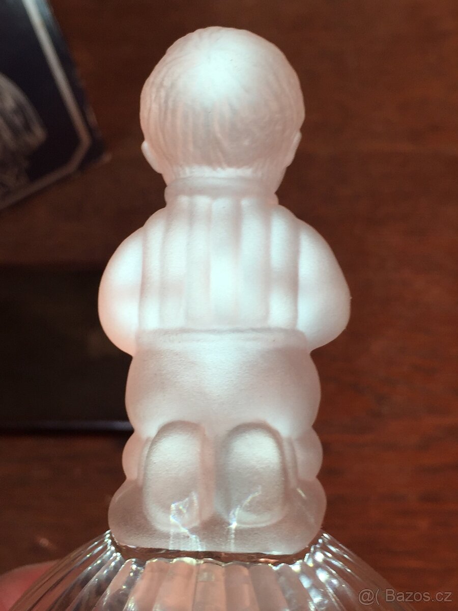 Křišťálový skleněný zvoneček velký Goebel chlapeček andělíč - 4